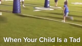 This little girl is ready to be in the NFL or the WWE ???????? (via meggymeg88_IG)