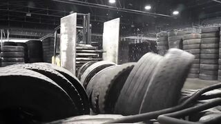 Amazing Process of Making Retreaded Tire With Old Tires. Tire Recycling Factory in Korea