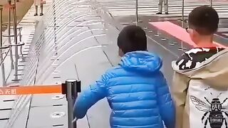 children are playing in the water