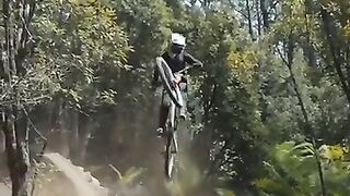 This cyclist is badly damaged