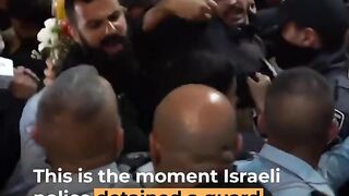 Israeli police detain Greek consul’s guard at Orthodox Easter ceremony.