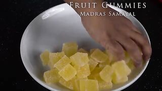 Petti Kadai Jelly Mittai in Tamil | Fruit Gummy With Real Fruits | Jujubes Recipe in Tamil