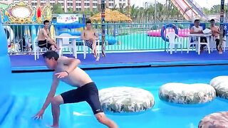 #3411Fun at the???? ????????water park trampoline#vlog#Assument #shorts#watch