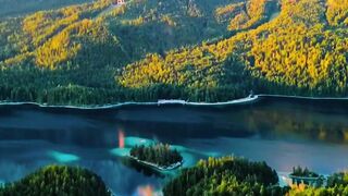 Lake Eibsee, Neuschwanstein Castle, Hohenzollern Castle - Germany.