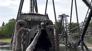 A man gets scared just by seeing this swing
