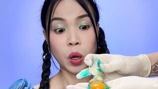 Random Blue Food ASMR Mukbang #2 ???????????? #shorts #mukbang #asmr #eating