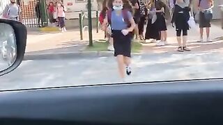 She got so embarresed