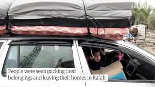 We don't know where to go': Palestinians flee Rafah after Israeli evacuation order