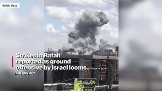 Strikes in Rafah reported as ground offensive by Israel looms