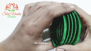 Silk Thread bangles making with tips for beginners @