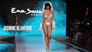 Jasmine Blanford in SLOW MOTION 4k ｜ Miami Swim Week ＂The shows＂ ｜ 2024