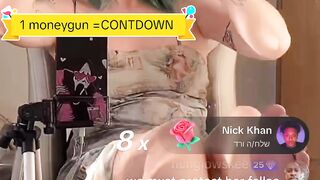 An amazing and interesting girl in a live broadcast