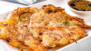 Yachaejeon Easy Recipe - Korean Vegetables Pancakes