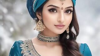 [4K] AI ART indian Lookbook Model Al Art video-winter cap