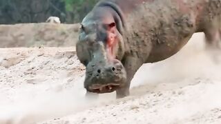 Animals Kingdom - Young Lions are no match for Hippo_ _reelsviral _reelsfb _fbproo _fbviralreels _animallovers