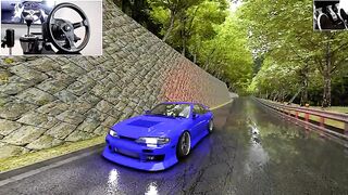 S14 Zenki Irohazaka Uphill *LOUD - Assetto Corsa | Steering Wheel Drift