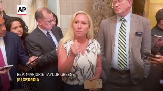 Marjorie Taylor Greene says she met with Mike Johnson as motion to vacate looms.