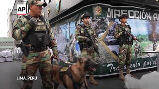 Peru authorities seize more than a ton of cocaine.