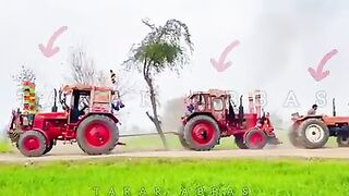 Tractor Belarus 820 4X4 vs Belarus Tractor 520 2X2 vs Fiat Tractor 480 like And Subscribe My Channel