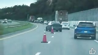 bored man in traffic