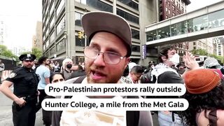 Pro-Palestinian protesters rally near Met Gala | REUTERS