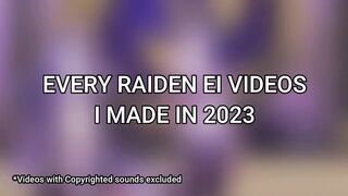 Every Raiden Ei video I made in 2023