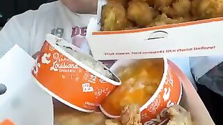 Trying my followers Popeye’s orders ???? #shorts