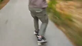 Slippery_zone_????_#downhill_#speed_#skateboarding_#skate_#crazy(480p).