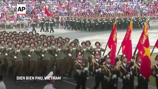 Vietnam celebrates 70th anniversary of Dien Bien Phu battle with military parade.