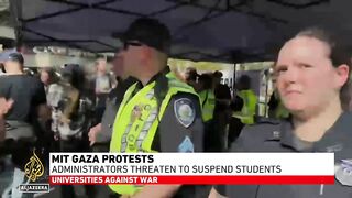MIT students defy deadline to end Gaza solidarity encampment.