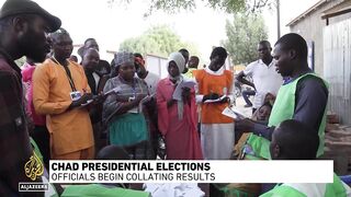 Chad presidential elections_ Officials begin collating results.