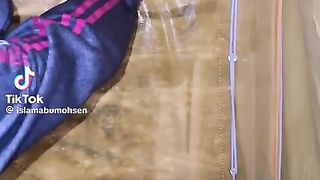 A rainy day as a refugee in a tent in Gaza