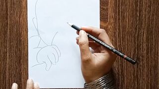 easy drawing of a cute baby