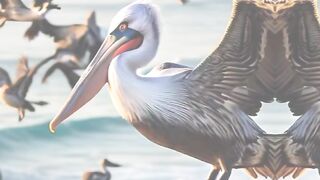 Beautiful pelicans