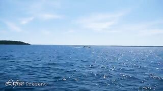 Tobermory FLOWERPOT Island Boat Cruise Tour on Lake Huron 4K