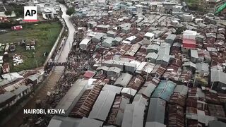 Kenya’s government demolishes houses in flood-prone areas, offers $75 in aid.
