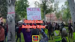 Palestinian students say worldwide protests give them hope