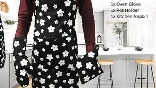 How to products review Markaz app all category Printed Kitchen Towel (50x70) •  1 x Printed Oven Glove (18x38)