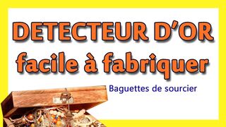 DETECTEUR D'OR - LE PLUS FACILE à faire