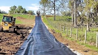 Perfectly Executed Gravel Distribution