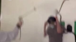 Contractors spray-painted over pro-Palestinian protesters at Case Western Reserve University