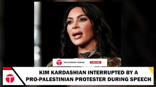 Kim Kardashian Dismisses Pro-Palestinian Protester's Demands Mid-Speech | Latest News