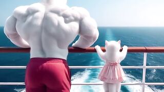❤️  Daddy Fights Shark to Save a Kitten❤️