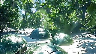 That's what turtles are like. The holiday has them