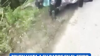 Hijo mata asu padres ????