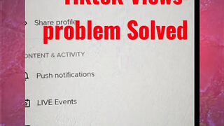 TikTok viwes problem