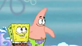 Spongebob What is Behind this Snow Mound ?