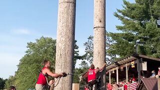 Speed+Climbing!+Turbo+Tom+Professional+Timbersport+Athlete