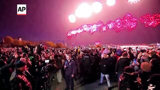 Russia's Victory Day celebrations conclude with fireworks display in Moscow.