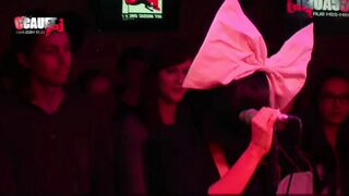 Sia live.. she is from my city. Her voice needs some love  Sia want to be faceless, but we can't ignore her voice